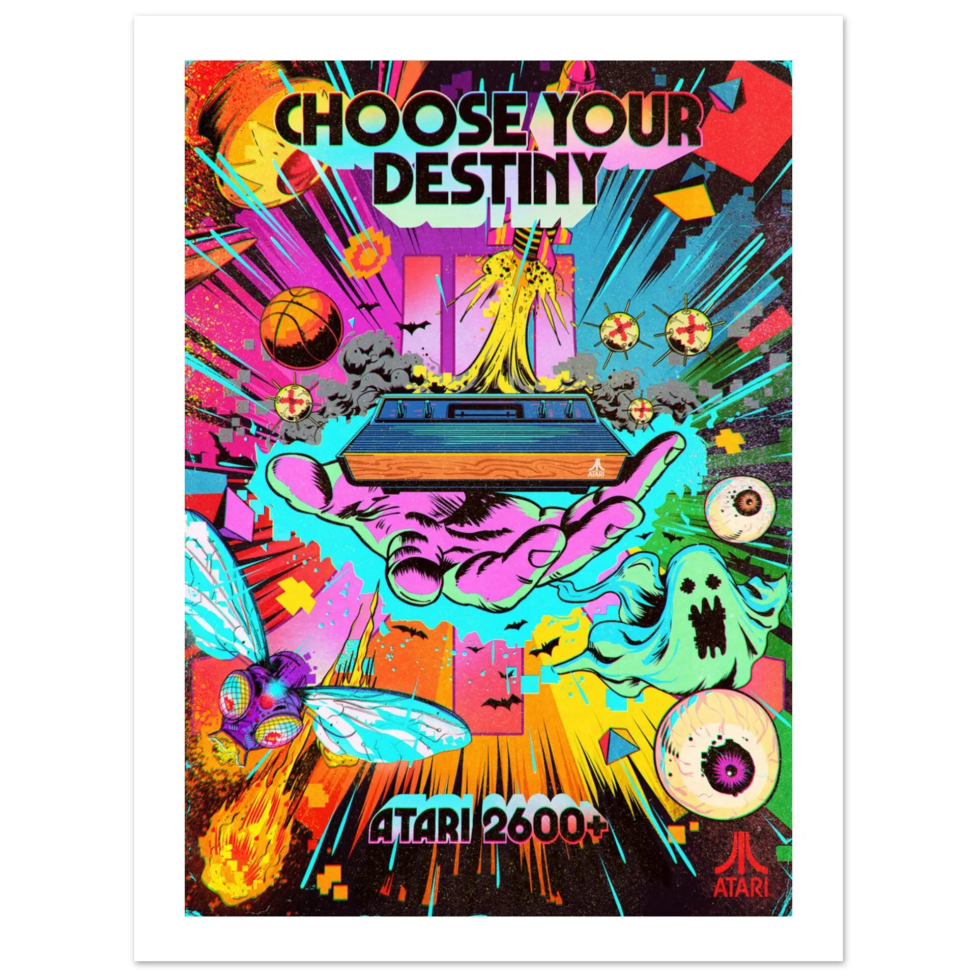 ATARI 2600 Semi-Glossy Poster 45x60 cm / 18x24″