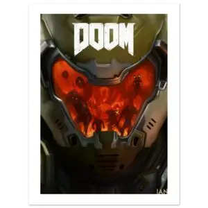 DOOM Game Semi-Glossy Poster 45x60 cm / 18x24″