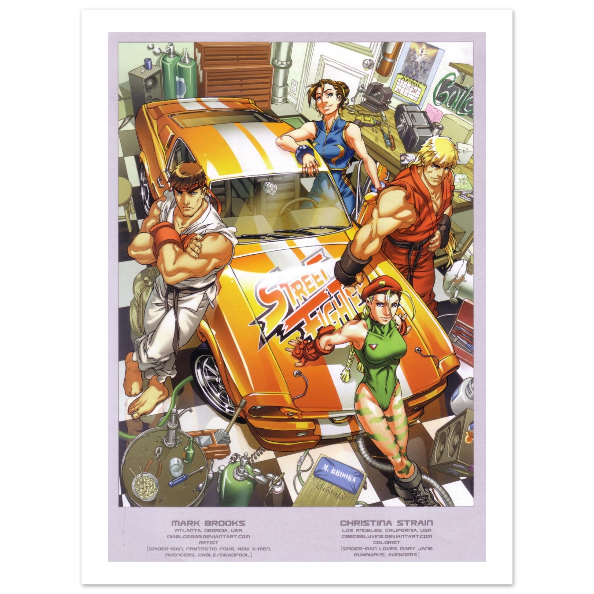 Street Fighter Game Semi-Glossy Poster 45x60 cm / 18x24″