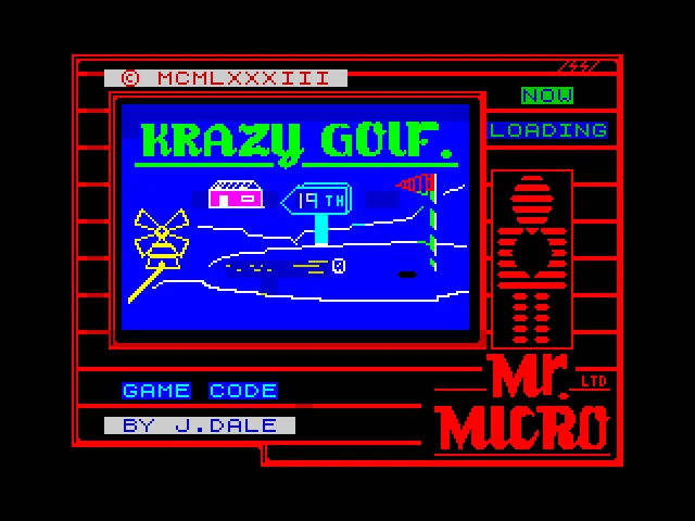 Crazy Golf for Sinclair ZX Spectrum - Working - Image 2
