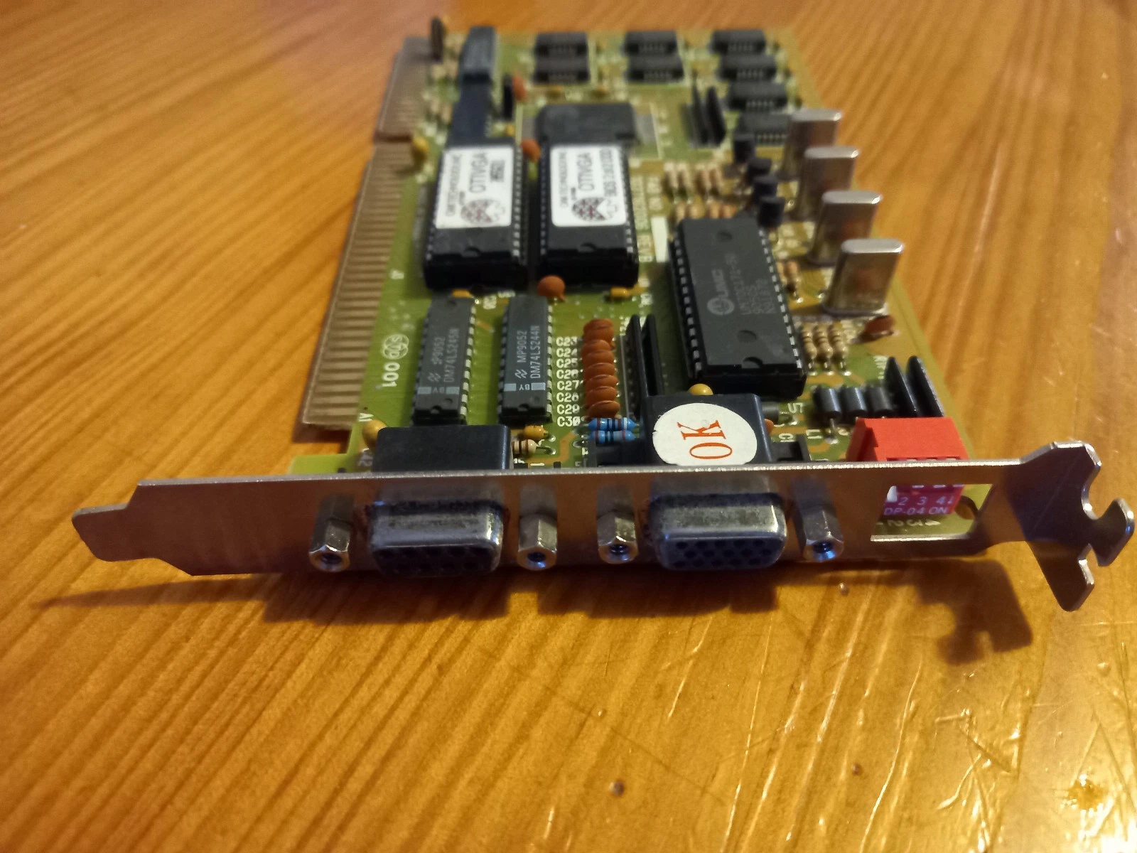 OAK TECHNOLOGY OTI037C 16 BIT ISA EGA VGA CGA CARD 256 kb DB9/DB15 - Image 3